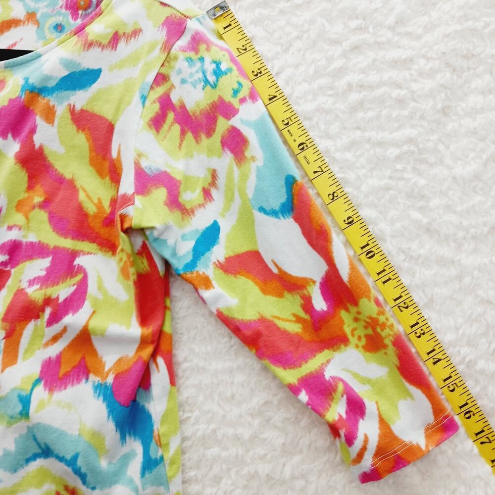 T-Shirt Women Jeweled Floral Bloomcore Whimsycore Dopamine Resort Cruise Size M - Picture 5 of 7